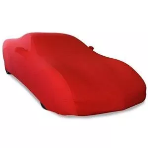 (1997-2004 C5 & C5 Z06) : Corvette Ultraguard Plus Stretch Satin Car Cover - Red - Indoor