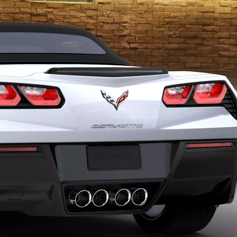 C7 Corvette Stingray Crossed Flag Emblems