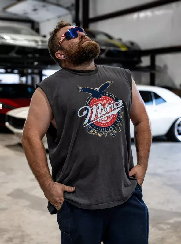 'Merica Freedom Boost District cutoff Tank Top T-Shirt